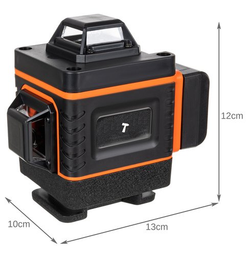 4D 16řádková plochá laserová vodováha – přesný 360° zelený laser