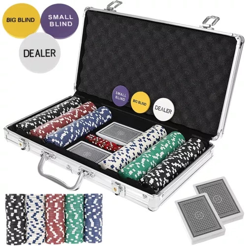 Poker - sada 300 žetonů s kufříkem