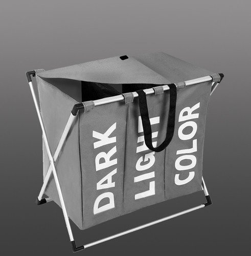 Koš na prádlo s 3 přihrádkami (Dark/Light/Color)