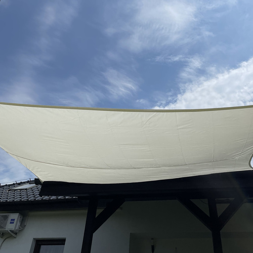  Stínová plachta 4x3m - béžová