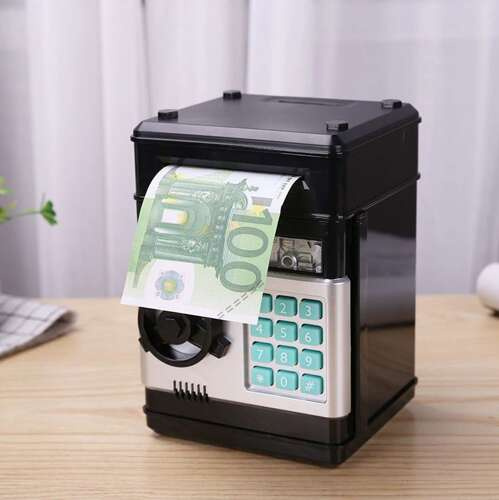 Elektronický trezor prasátka - bankomat na PIN