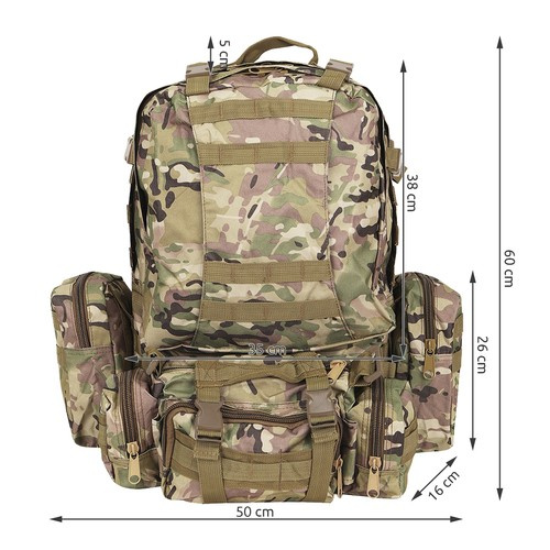 Velký camo vojenský batoh 45l