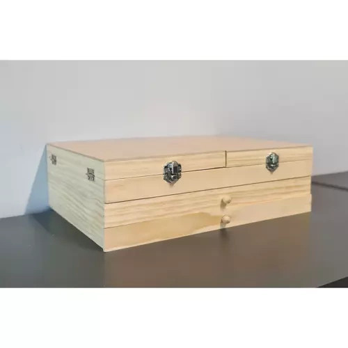 Malířská sada v kufru 83 prvků s easelem