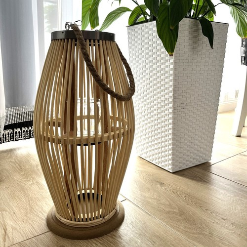Velká bambusová lampa na na terasu