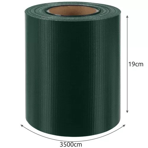 Velmi pevná plotová páska 450g/m² pro plotový plot + klopy (zelená)