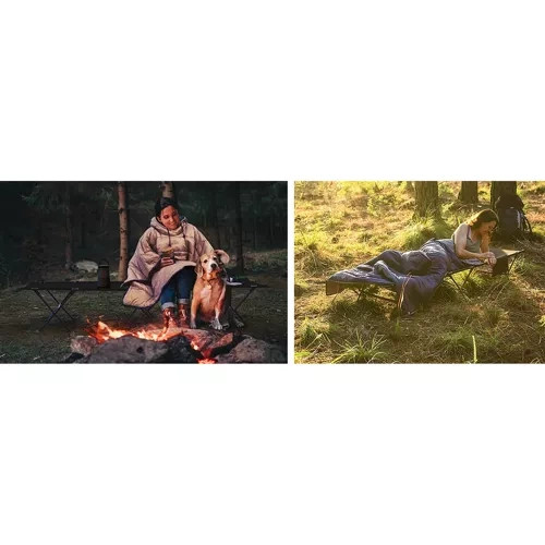 Kanadské táborové lůžko - Silná komfortní postel / lehátko