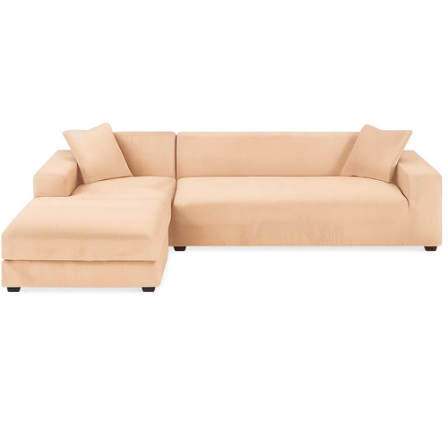 Elastický potah na pohovku (190 - 230 cm) - Béžový