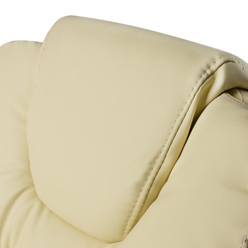 Otočná kancelářská židle s výsuvnou podnožkou Malatec - béžová