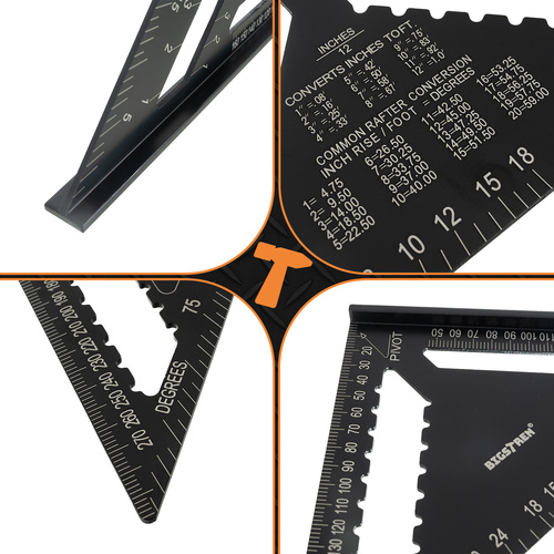 Hliníkový tesařský úhelník 12 palců