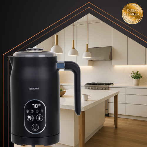 Elektrický napěňovač mléka s LED displejem