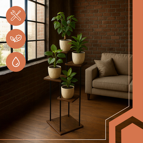 Stojan na květiny 107 cm - 5 pater