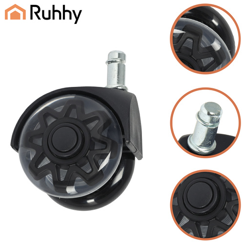 Černá otočná kolečka pro židli