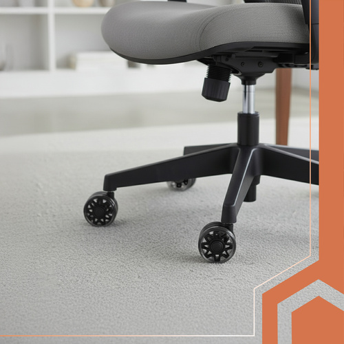 Černá otočná kolečka pro židli