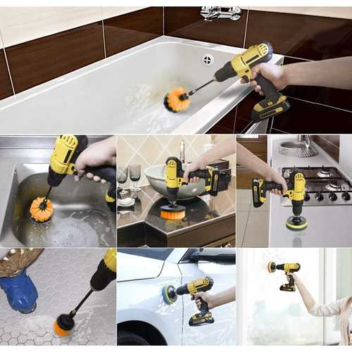 Čisticí kartáče pro vrtačku - sada 22 ks