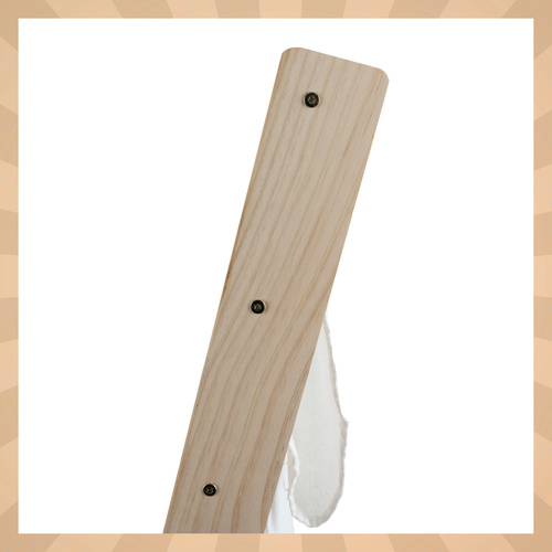 Dětská knihovnička / regál - 6 polic, dřevo + látka 79×62,5×30 cm