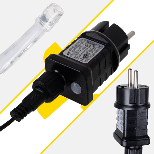 Vánoční rampouchy 300 LED - teplá bílá 15m