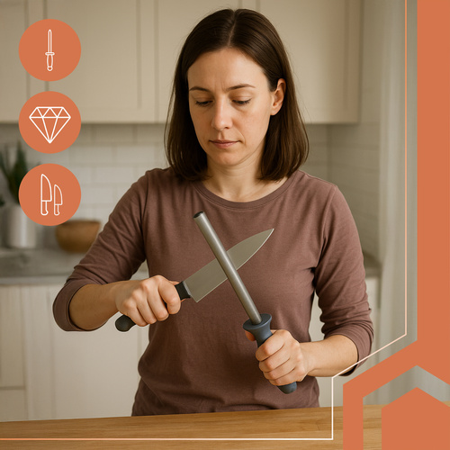 Diamantový brousek na nože 30 cm