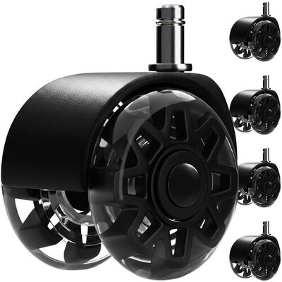 Černá otočná kolečka pro židli - Obrázek