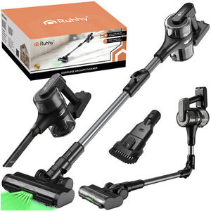 Bezdrátový tyčový vysavač LunPro 400W - 52 minut provozu, HEPA filtr, LED osvětlení - Obrázek